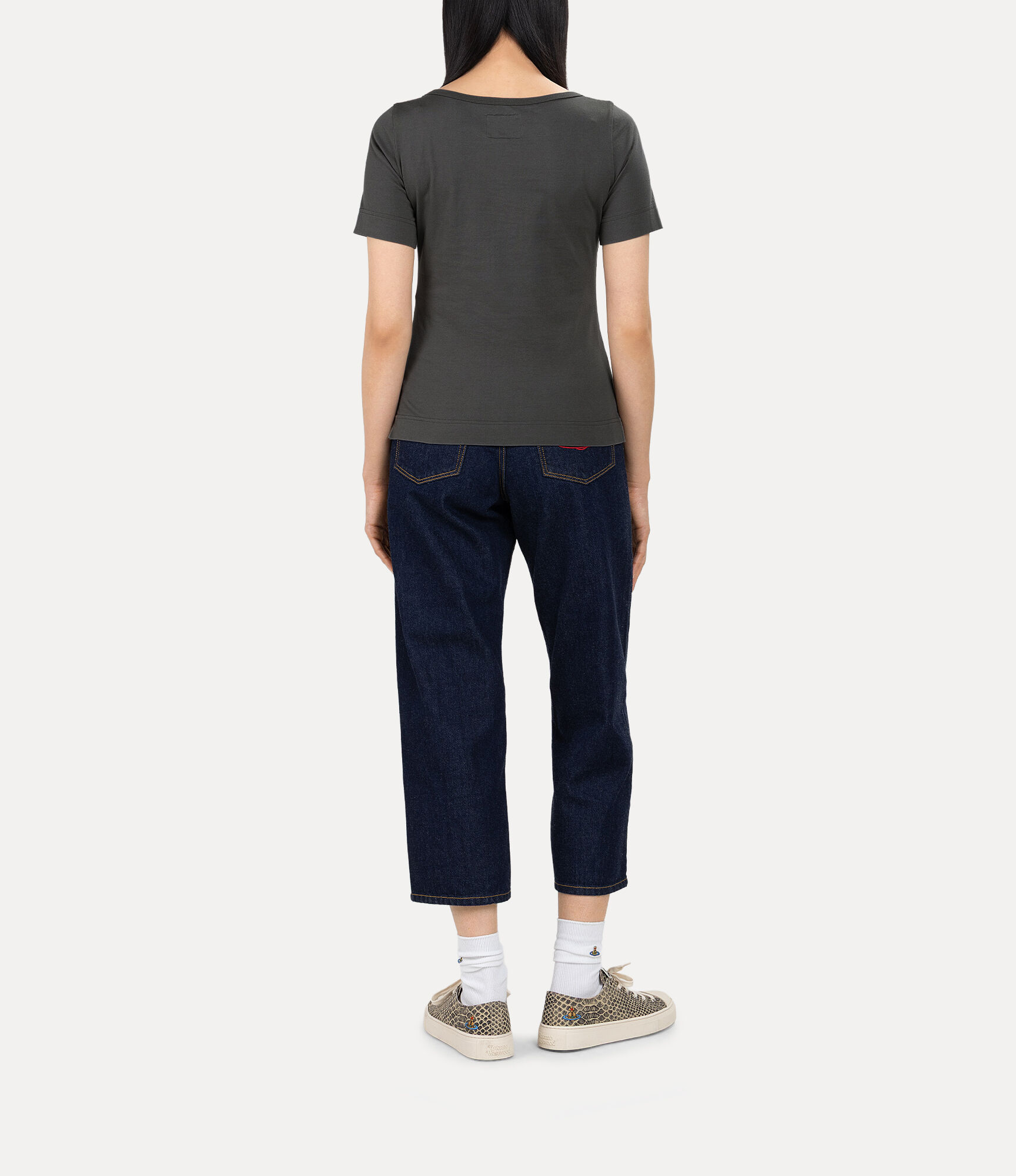 Organic Cotton Jersey Basic Round Neck T-shirt  large image number 3