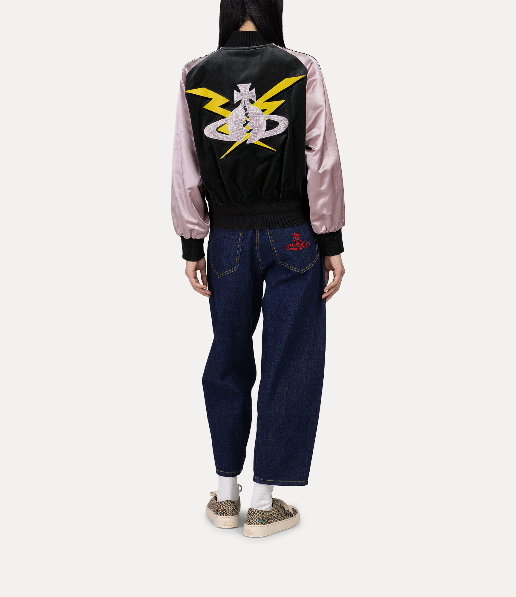 Broken Disco Orb Velvet Bomber   large image number 4
