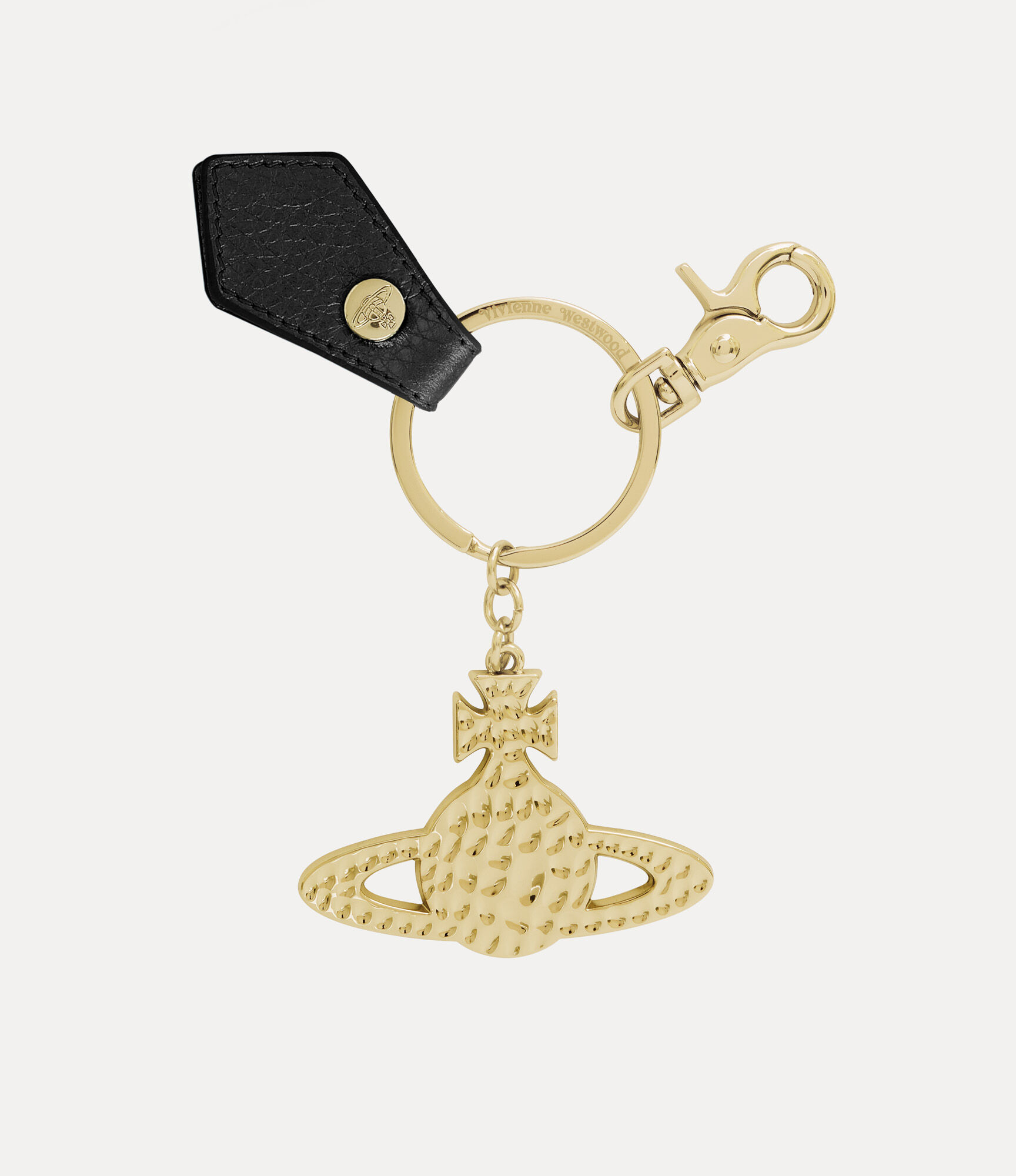 Hammered Orb Keyring 