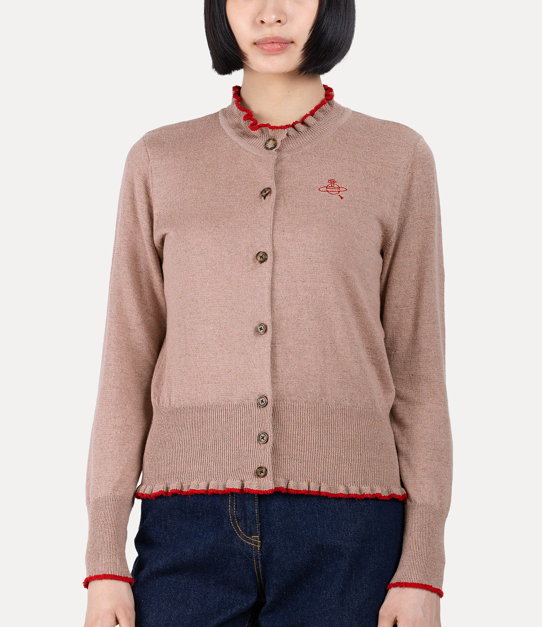 Silk Linen Frill Cardigan  large image number 4