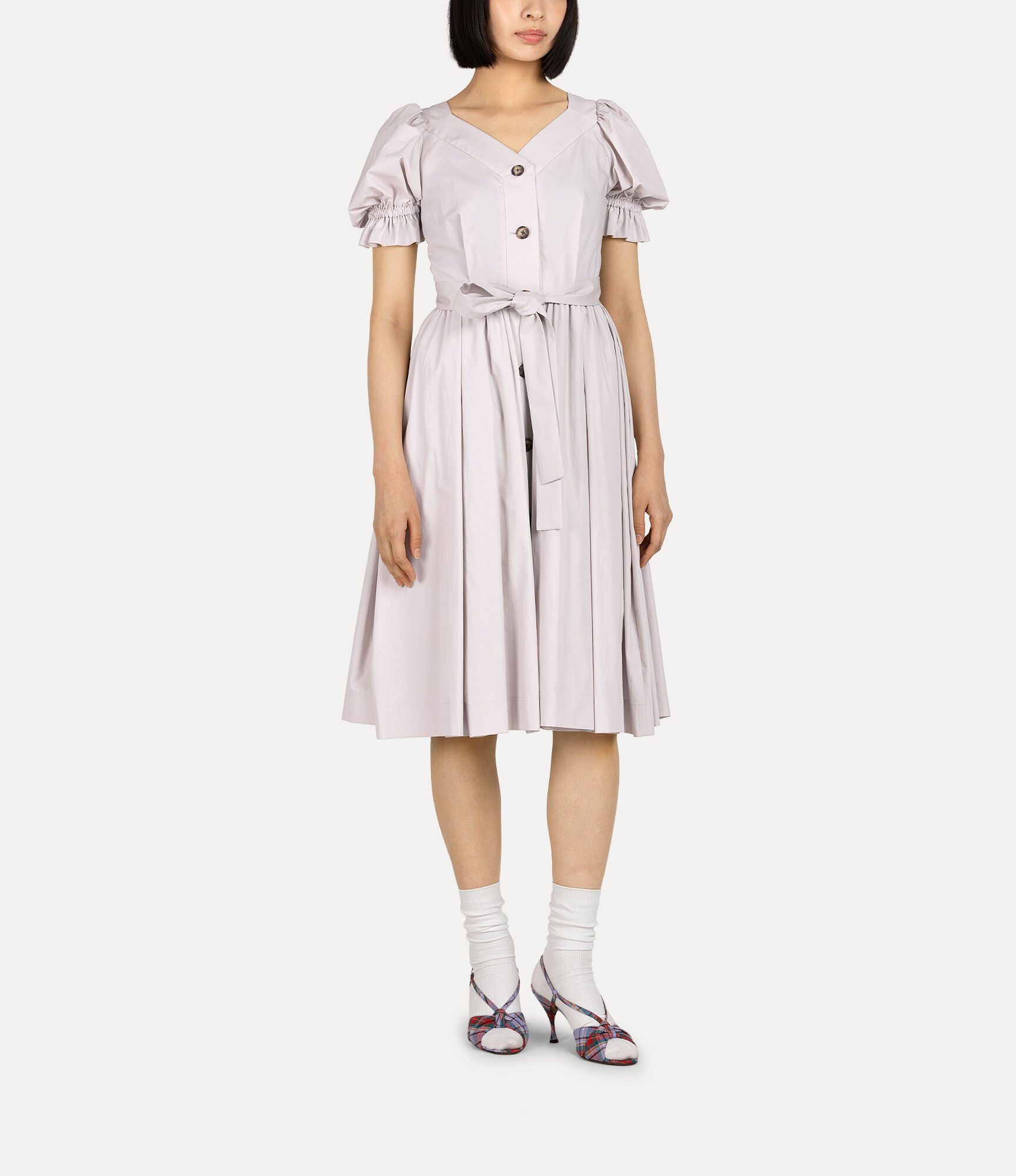 Typewriter Miter Big Pleat Dress  large image number 2