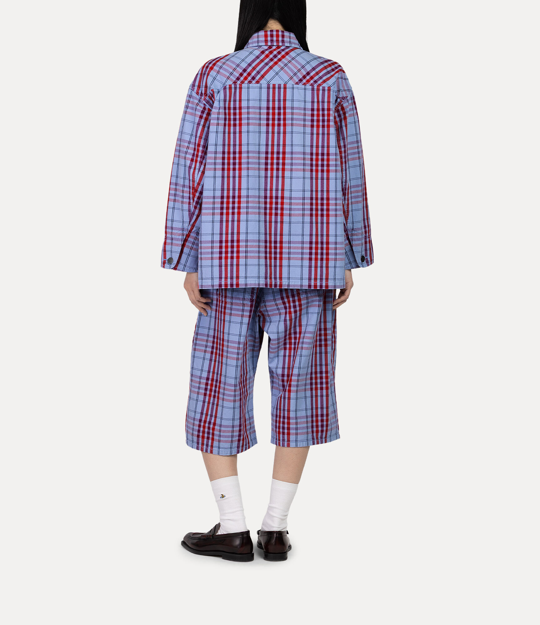 Denim Tuck Half Pants  large image number 3