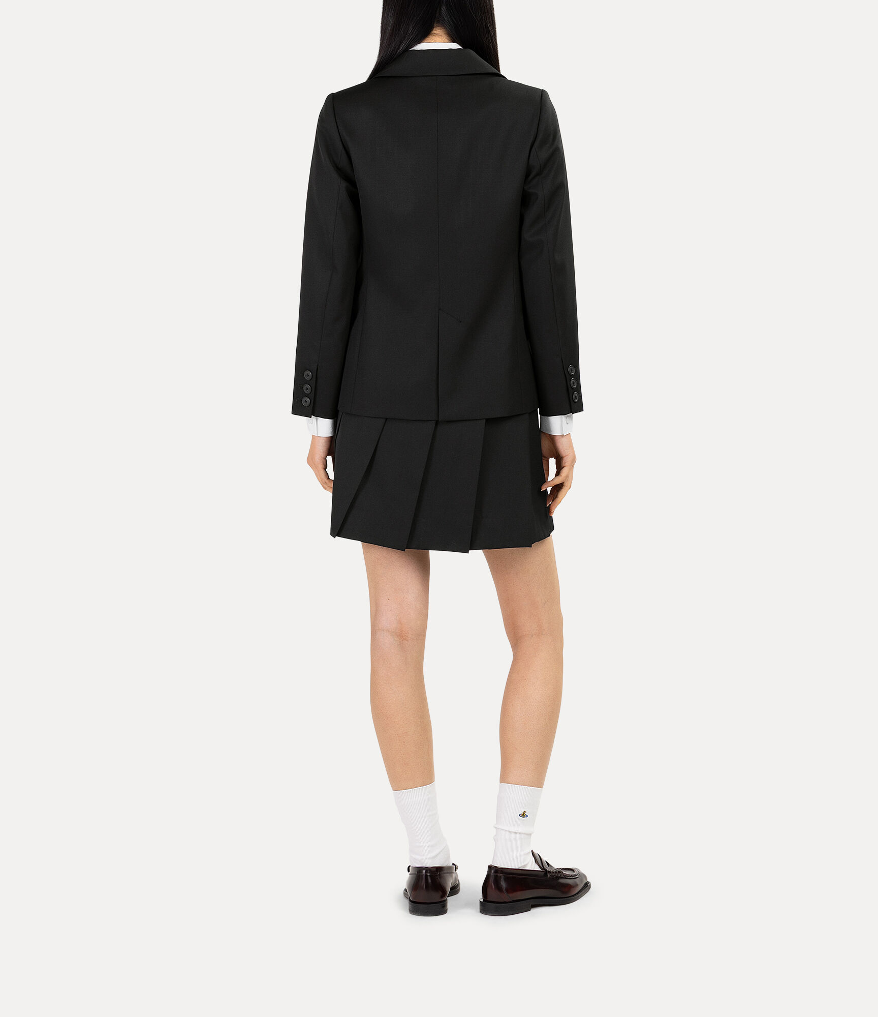 Gabardine Pleat Mini Skirt   large image number 3