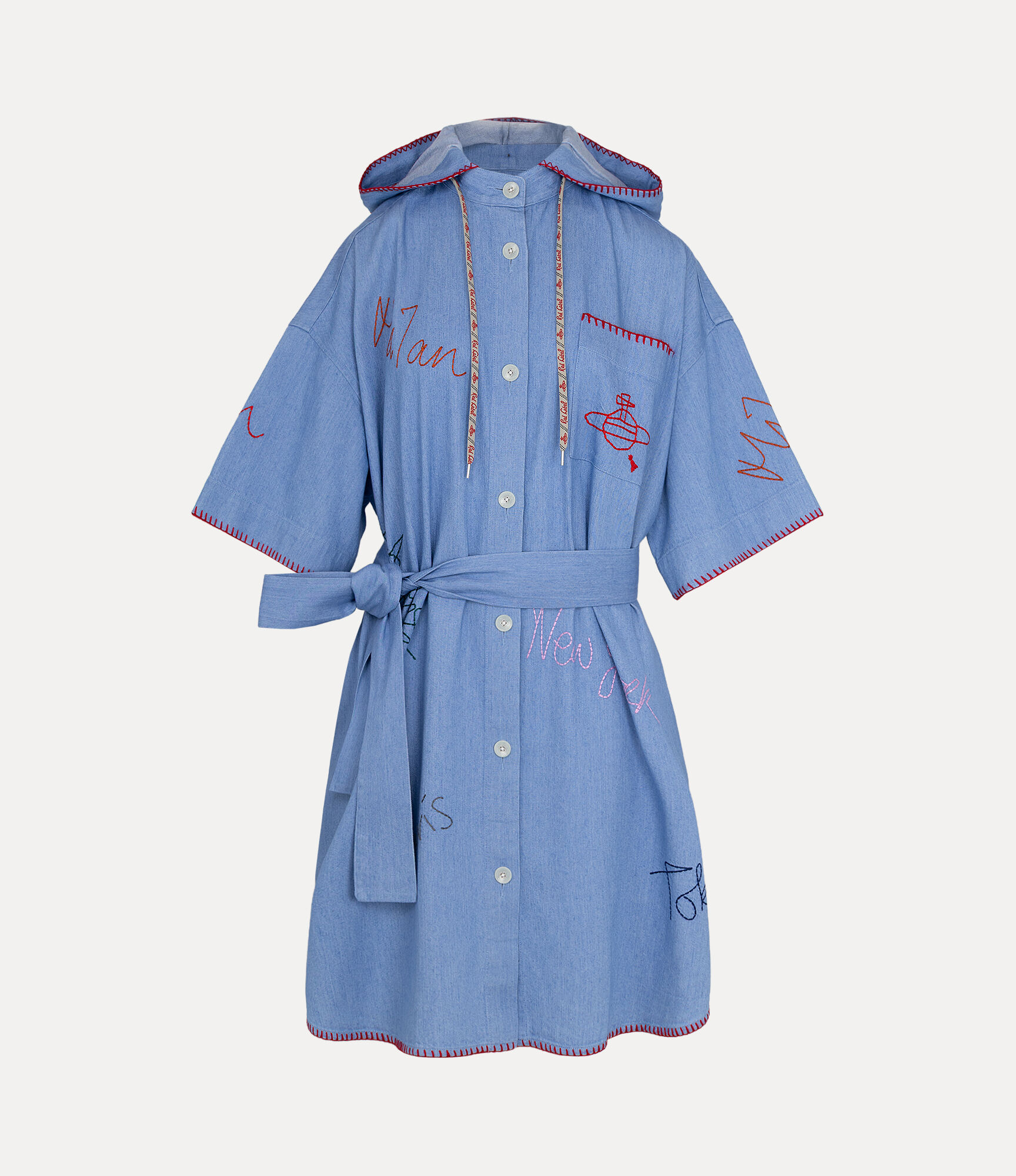 Little Cities Emb Denim Dress
