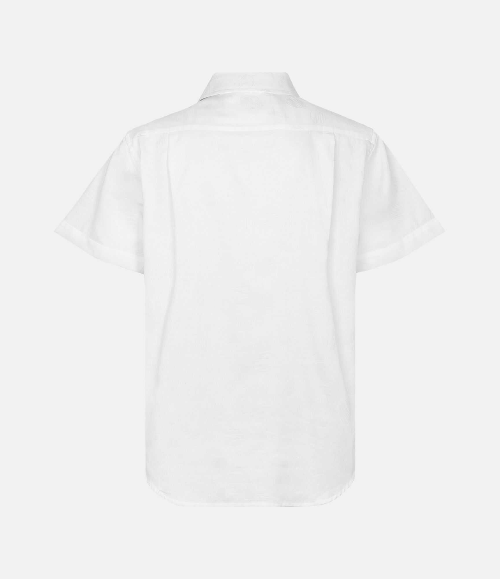 Scribble Dots Jacquard Short Sleeve Relax Pocket Shirt  large image number 5