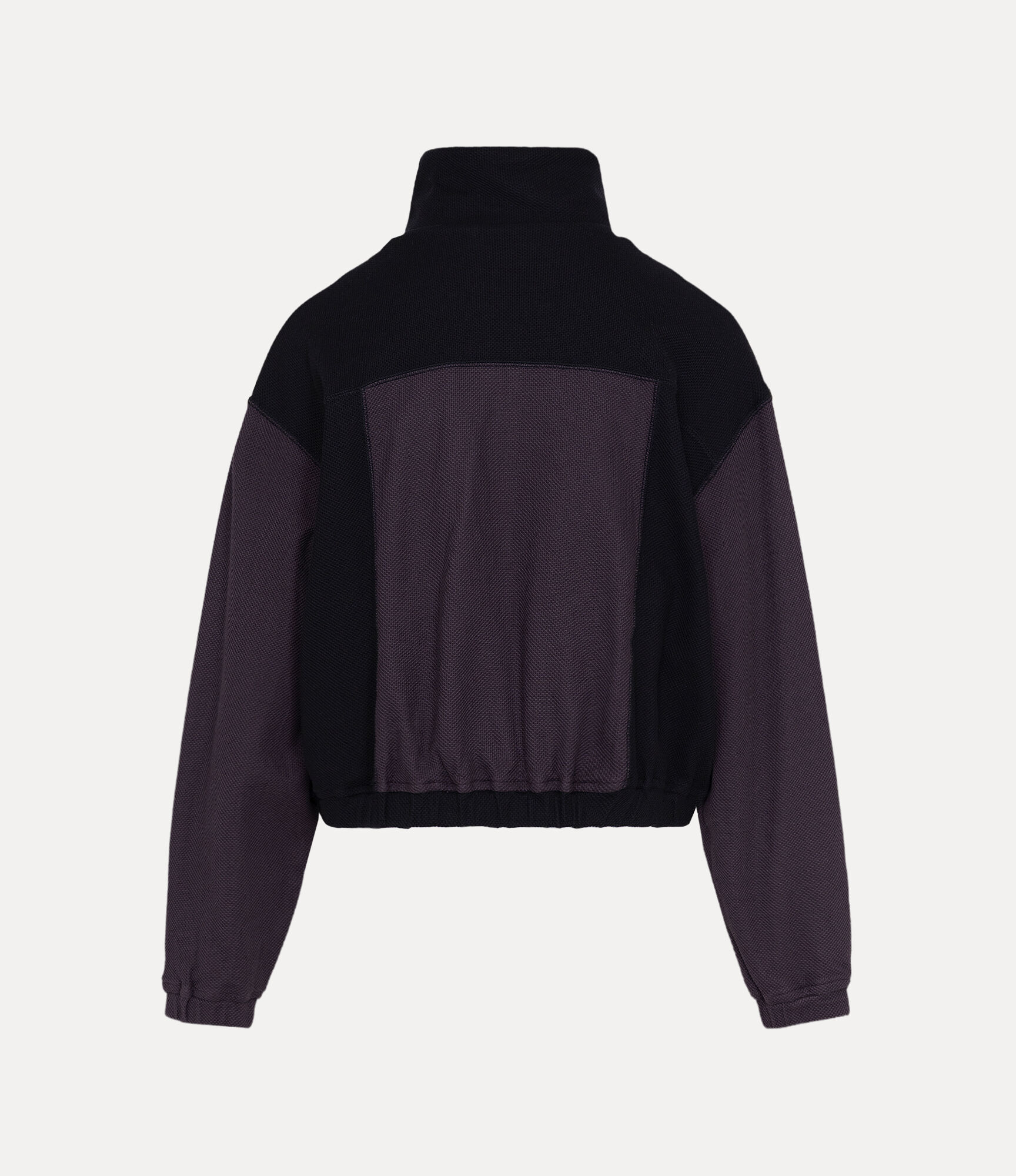 Mesh Jersey Blocking Zip Blouson  large image number 5