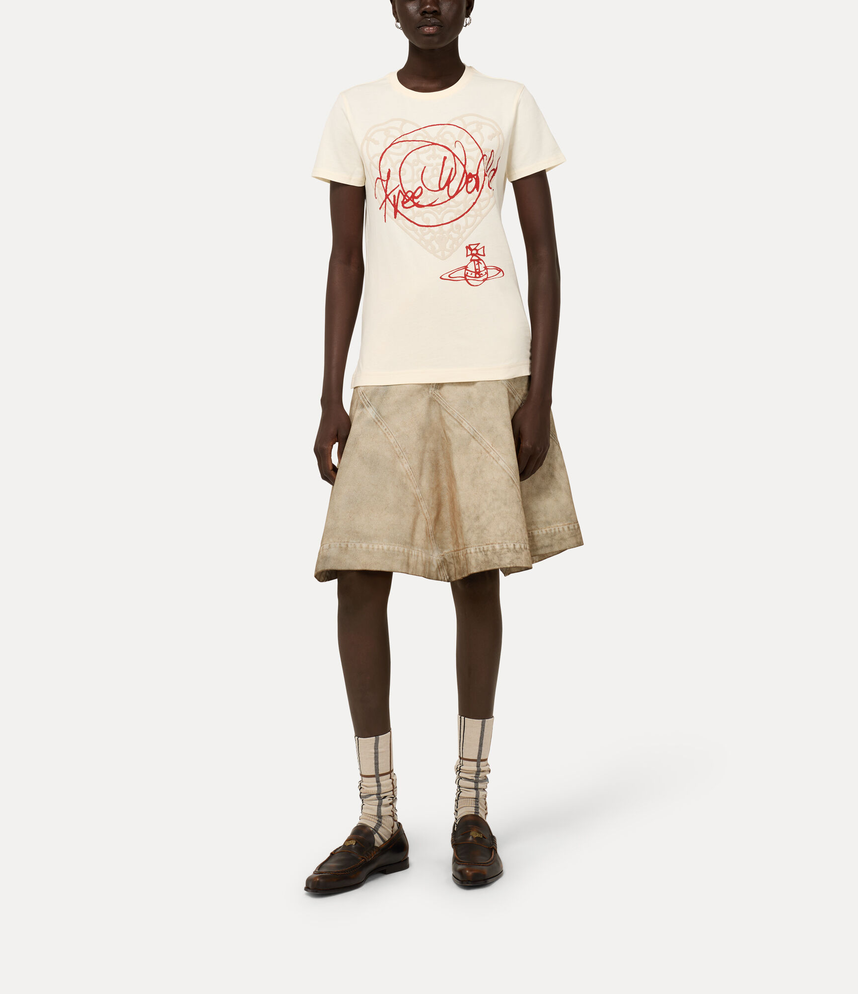 Free World-heart Peru T-shirt  large image number 2