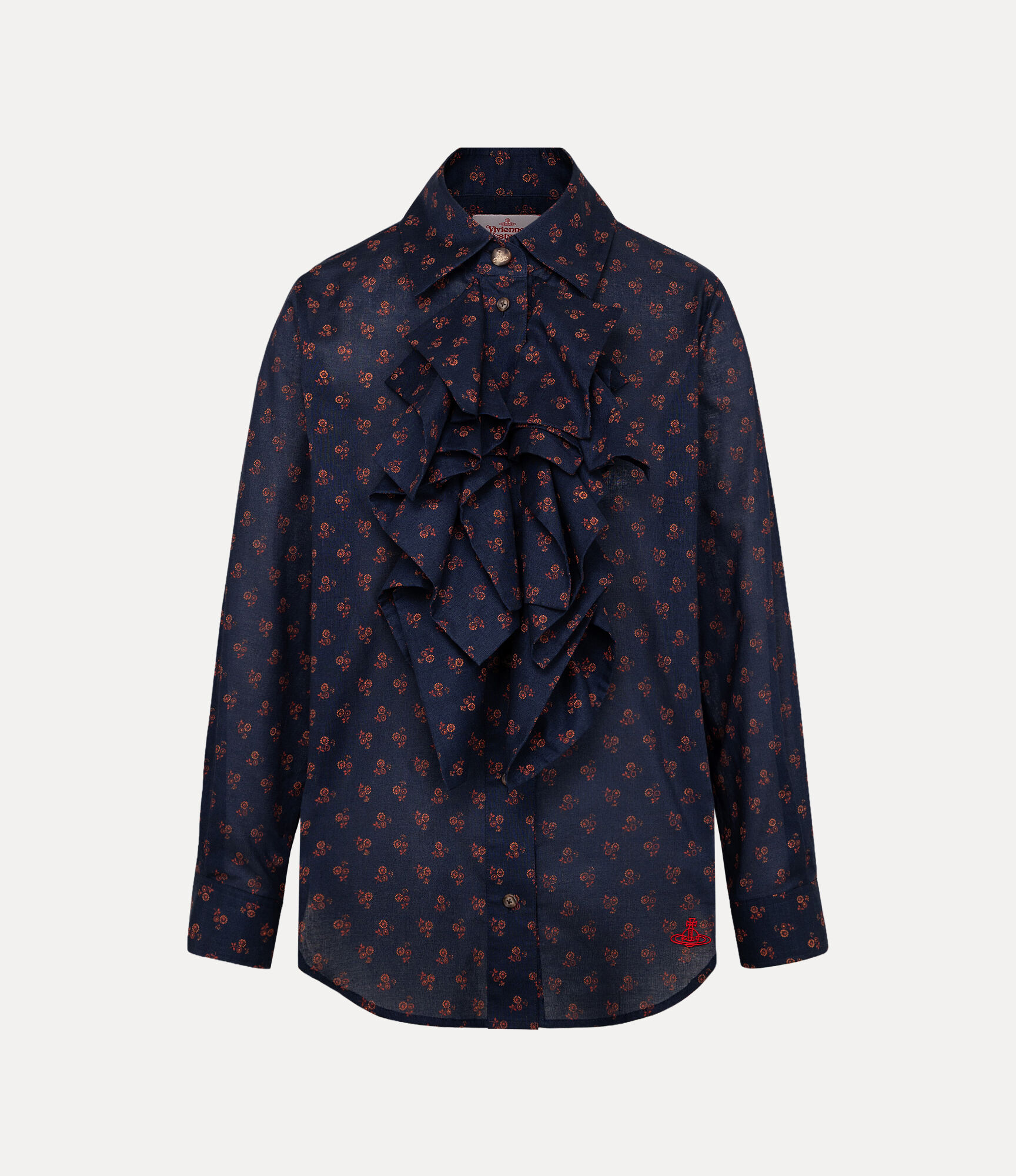 Bandana Flower Frill Shirt  large image number 1