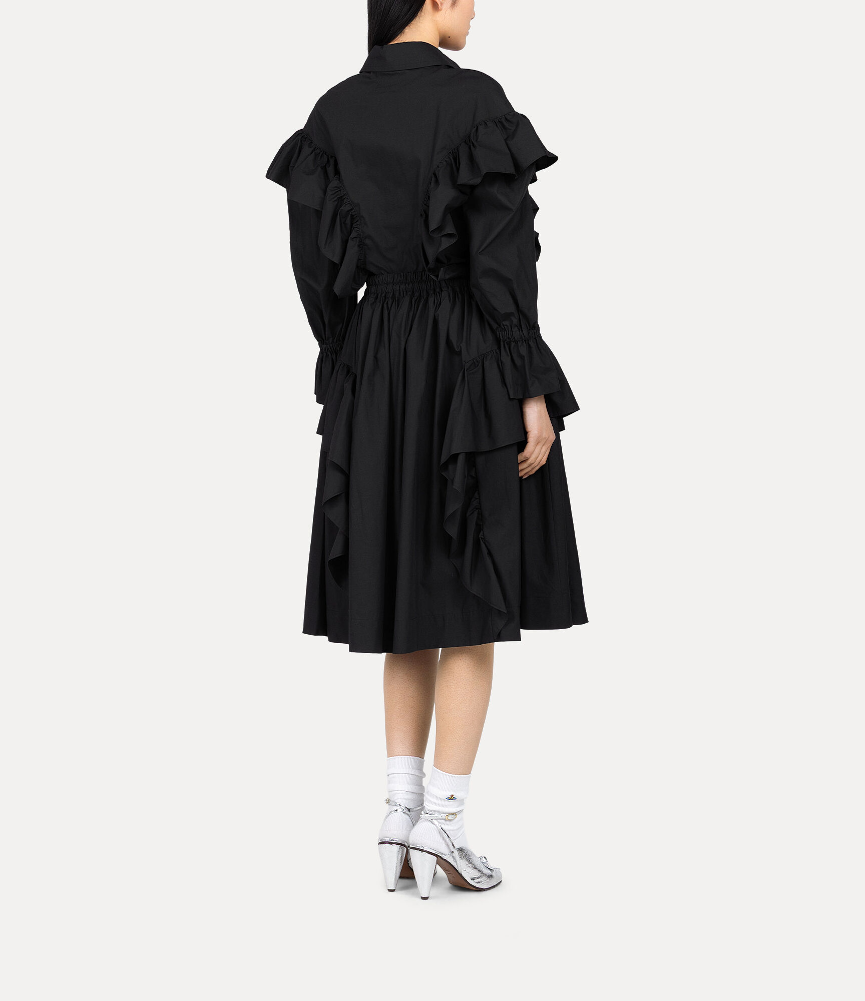 Micro Check Frill Shirt  large image number 3